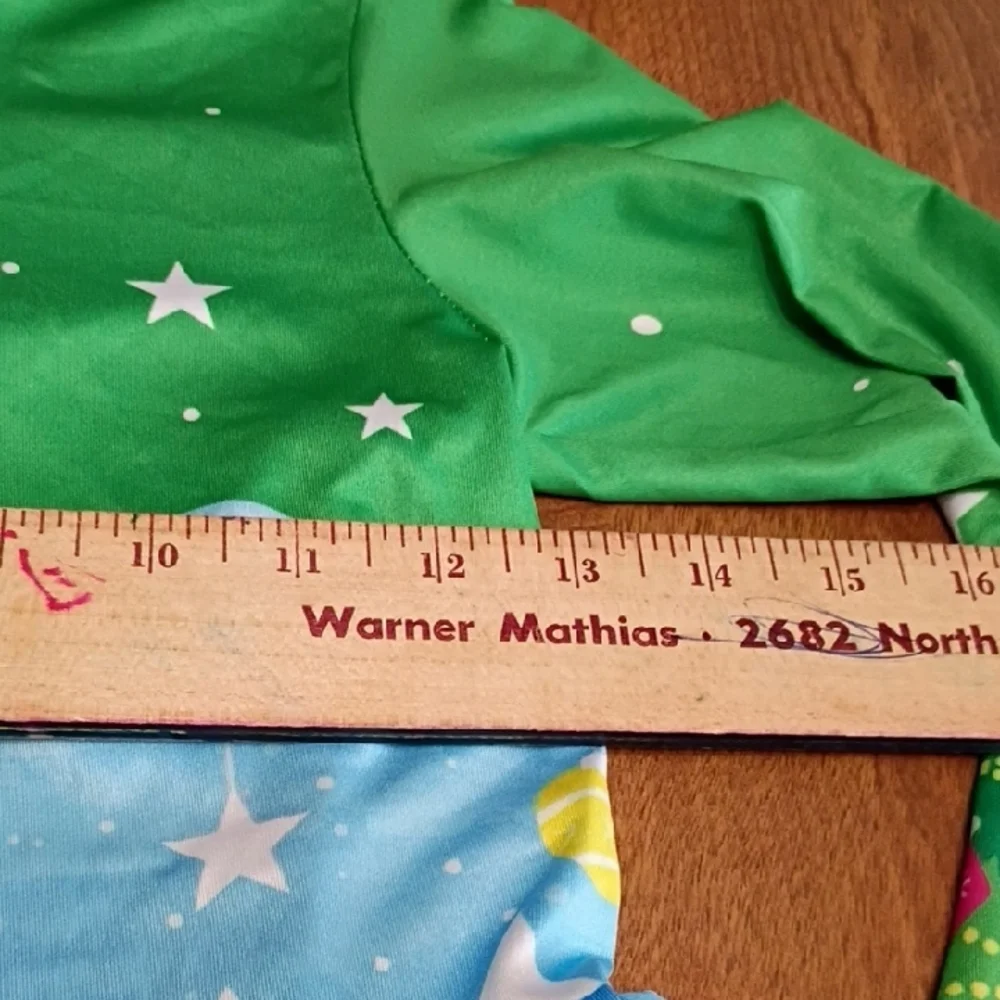 Festive Green Christmas Tree Dress Girls Size 12 With Hood